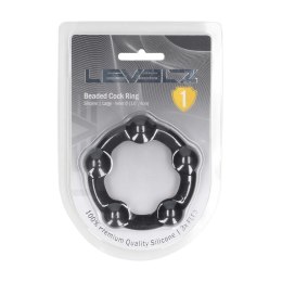 LEVELZ Pierścienie Silikonowe L 45 mm Czarny - Komfortowy Model Premium