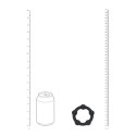 LEVELZ Pierścienie Silikonowe L 45 mm Czarny - Komfortowy Model Premium