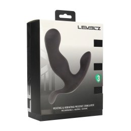 LEVELZ Prostatic Model Black - silikonowy aplikator z funkcją podgrzewania i wibracji