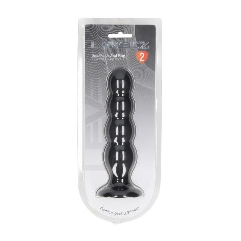 LEVELZ Quad Rattle XL Czarny Korek Anatomiczny z Silikonu Premium