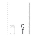 LEVELZ Regulowany silikonowy pierścień anatomiczny 5mm czarny