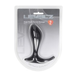 LEVELZ Single Ripple silikonowy masażer anatomiczny czarny