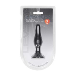 LEVELZ Slim Plug S Czarny - Smukły silikonowy model z ergonomiczną bazą