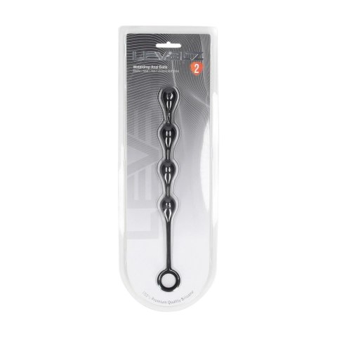 LEVELZ Waterdrop S - Korale silikonowe 20mm czarne, anatomiczny kształt
