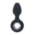 LEVELZ Wibrujący Korek Silikonowy z Uchem Czarny 11,5 cm