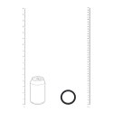 LEVELZ Wide O Pierścień Silikonowy XL 50mm Czarny Komfortowy