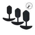 LEVELZ Zestaw 3 silikonowych stożkow z obciążeniem - czarny, rozmiary S/M/L