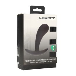 LEVELZ - silikonowa maszyna intymna z funkcją wibracji, czarna, S