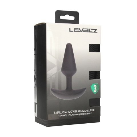 LEVELZ - silikonowy anatomiczny plug wibrujący, rozmiar S