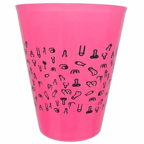 DIABLO PICANTE Kubek 500 ml fuksjowy z czarnym wzorem, polipropylen