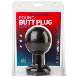 Doc Johnson 4 Round Plug duży model anatomiczny czarny