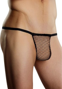 Male Power Pose Slip Stretch Net Czarny Uniwersalny