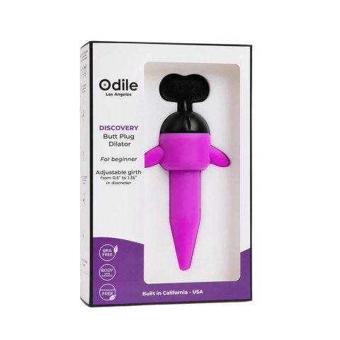 Odile Discovery Fioletowy Korek Regulowany do Treningu Intymnego