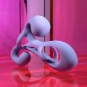 Playboy Fantasy Cage Wearable Vibrator lawendowy, silikonowy, 13,6 cm