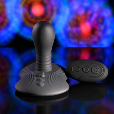 Playboy Sittin' & Spinnin' Ride-On Vibrator Czarny - Wibracje i Rotacja