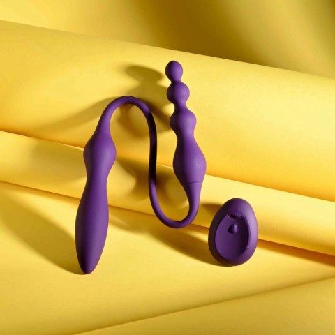 Playboy This & That Double Vibrator fioletowy 10 trybow wodoodporny