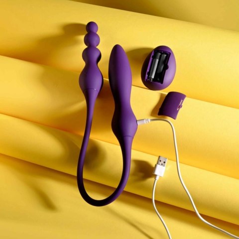 Playboy This & That Double Vibrator fioletowy 10 trybow wodoodporny