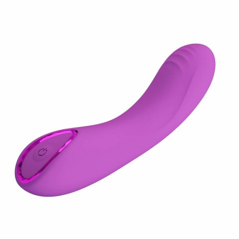 Pretty Love DJ Dick G-Spot Fioletowy - Wibrator silikonowy 10 trybow 12,7 cm