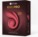 SVibe GIZI Pro Triple Stimulator Bordeaux - potrojna technologia masażu