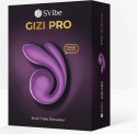 SVibe GIZI Pro Triple Stimulator Grapo - wielofunkcyjny model 3w1, fioletowy