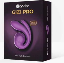 SVibe GIZI Pro Triple Stimulator Grapo - wielofunkcyjny model 3w1, fioletowy
