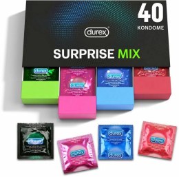 Durex Surprise Mix - zestaw 40 prezerwatyw o rożnorodnych cechach