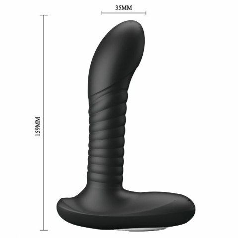 MR PLAY Masażer Prostaty Rotacyjny 12 Trybow Wibracji Czarny USB