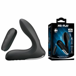 MR PLAY Masażer Prostaty Wibracyjny z Pilotem i Funkcją Pompowania Czarny