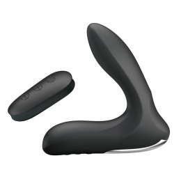 MR PLAY Masażer Prostaty Wibracyjny z Pilotem i Funkcją Pompowania Czarny