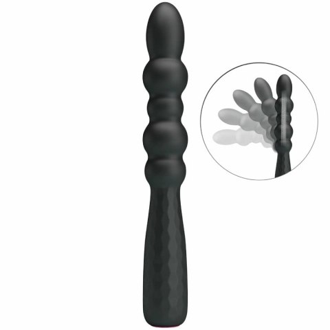 MR PLAY wibrujący korek analny elastyczny 12 trybow czarny USB