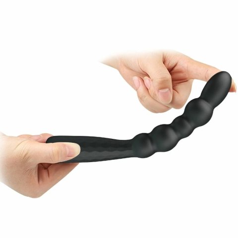 MR PLAY wibrujący korek analny elastyczny 12 trybow czarny USB