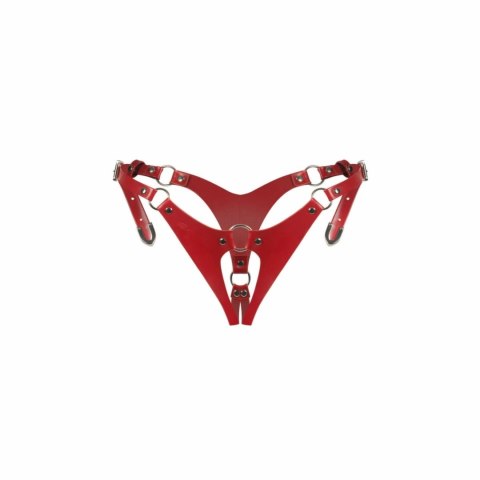 Obsessive Inferro String Open Crotch Czerwony Regulowany Design S/M/L