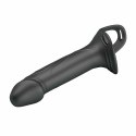 Pretty Love Landon czarny system intymny wibracyjny strap-on 18 cm