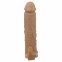 Pretty Love Quillon - silikonowa nakładka intymna z wibracją, 17 cm