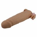 Pretty Love Quillon - silikonowa nakładka intymna z wibracją, 17 cm