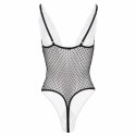 Christine Body Dewi Black - koronkowy model z ozdobnym przodem, rozmiar 2XL/3XL