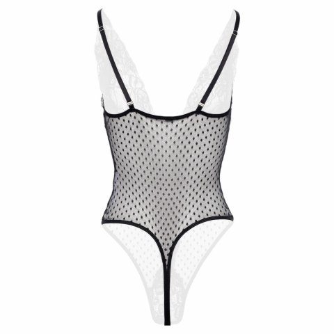 Christine Body Dewi Black - koronkowy model z ozdobnym przodem, rozmiar 2XL/3XL