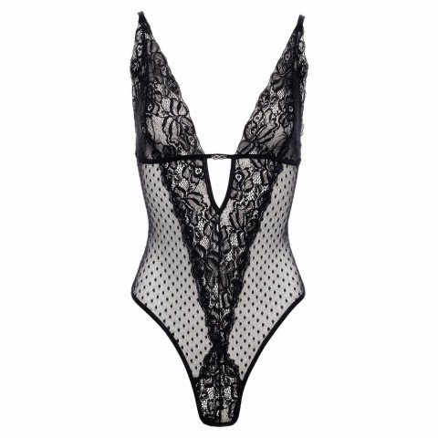 Christine Body Dewi Black z koronką i otwartą konstrukcją, rozmiar L/XL