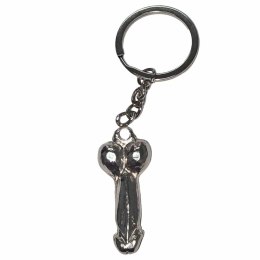 Diablo Picante srebrny brelok metalowy - designerski gadżet na klucze