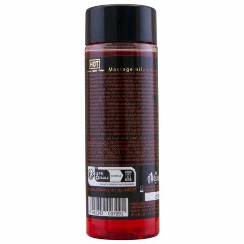 HOT Olejek do masażu rozgrzewający bezzapachowy 100ml z witaminą E