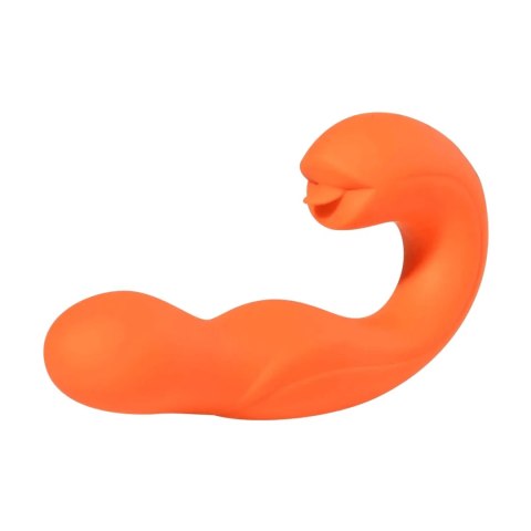 HoneyPlayBox JOI model dwustronny, silikonowy wibrator do strefy G, czerwony