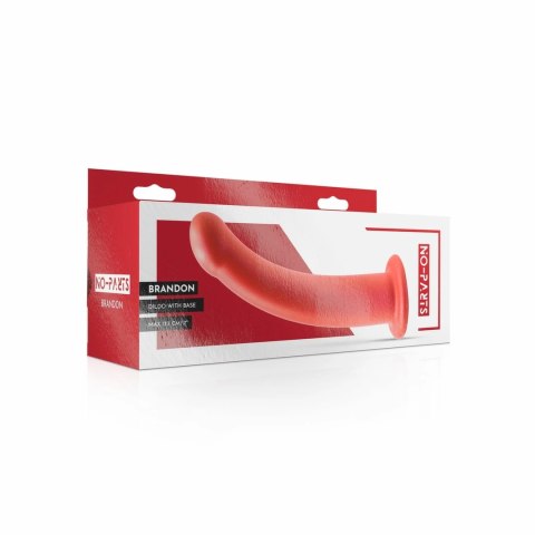 No-Parts Brandon Model z Bazą Silikonowy Czerwony 17,7 cm