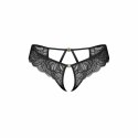 Obsessive Divienne String Open Back Czarny Koronkowy Luksusowy S/M