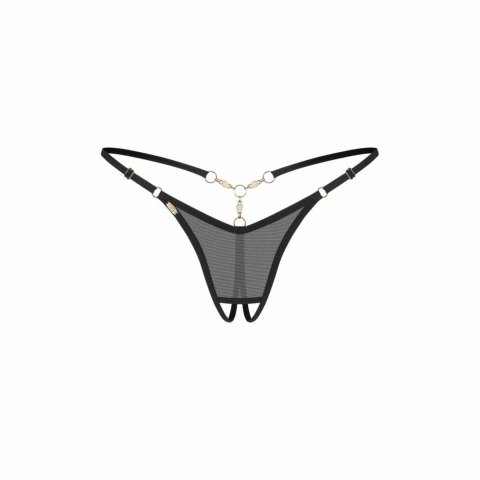Obsessive Oxaria String Black z Regulowanymi Paseczkami S/M