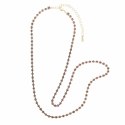 Otazu Belly Chain Crystal Amethyst - Regulowany łańcuszek z kryształami One Size