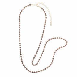 Otazu Belly Chain Crystal Amethyst - Regulowany łańcuszek z kryształami One Size