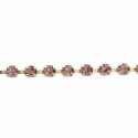 Otazu Belly Chain Crystal Amethyst - Regulowany łańcuszek z kryształami One Size