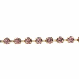 Otazu Belly Chain Crystal Amethyst - Regulowany łańcuszek z kryształami One Size