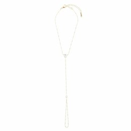 Otazu Love Anklet Crystal Heart Transparent - Bransoletka na kostkę z kryształem One Size