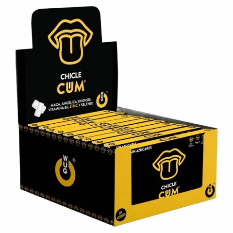 WUG Sex Sense Banana - Suplement w gumach do żucia, 12x8 szt., bez cukru